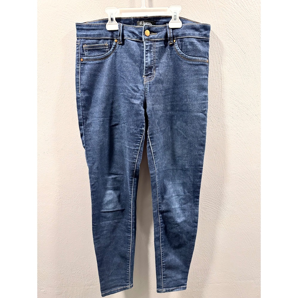 d.jeans Women Medium Wash Skinny Denim Jeans Size 8 Stretch Mid Rise Casual